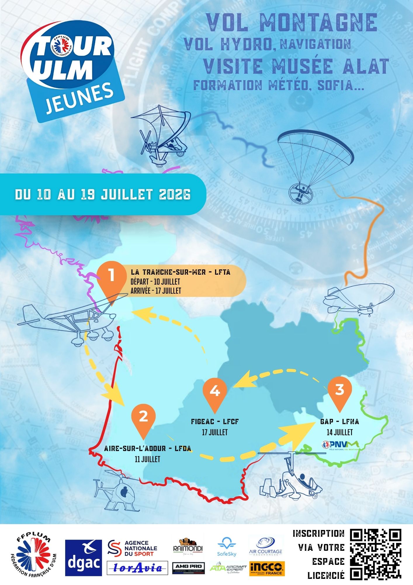 Le blog du Tour ULM Jeunes 2026