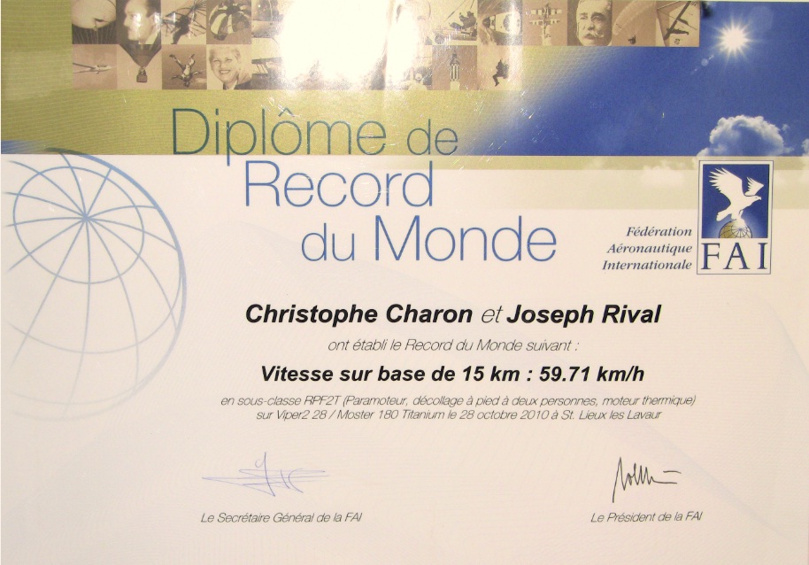 record monde 2010 charon rival