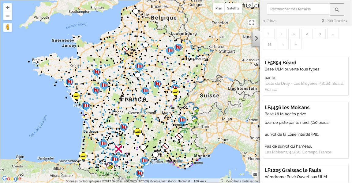 Trouver facilement un terrain sur Basulm
