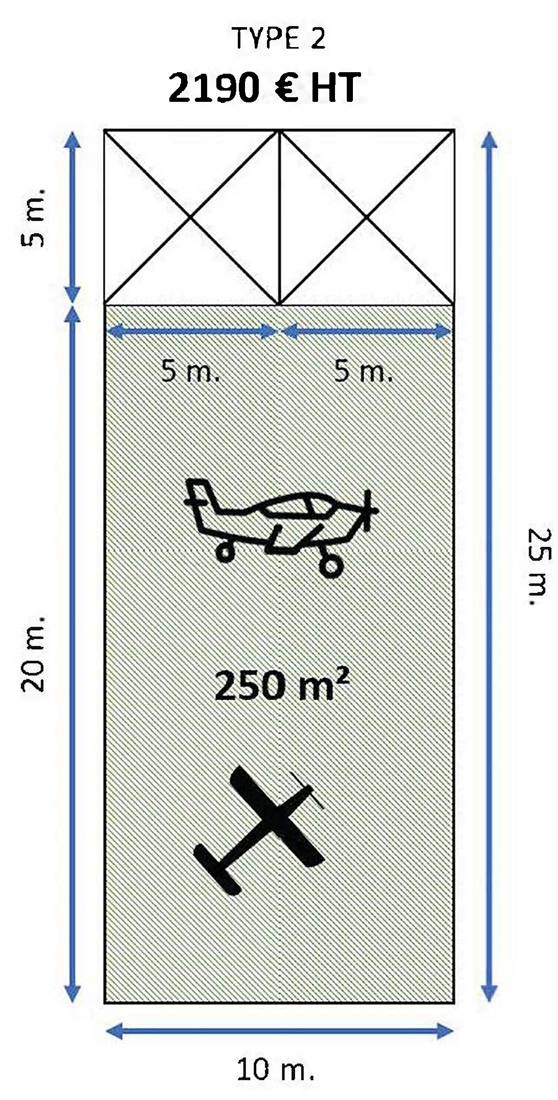 Type 2 (2 pagodes sur 250m²)