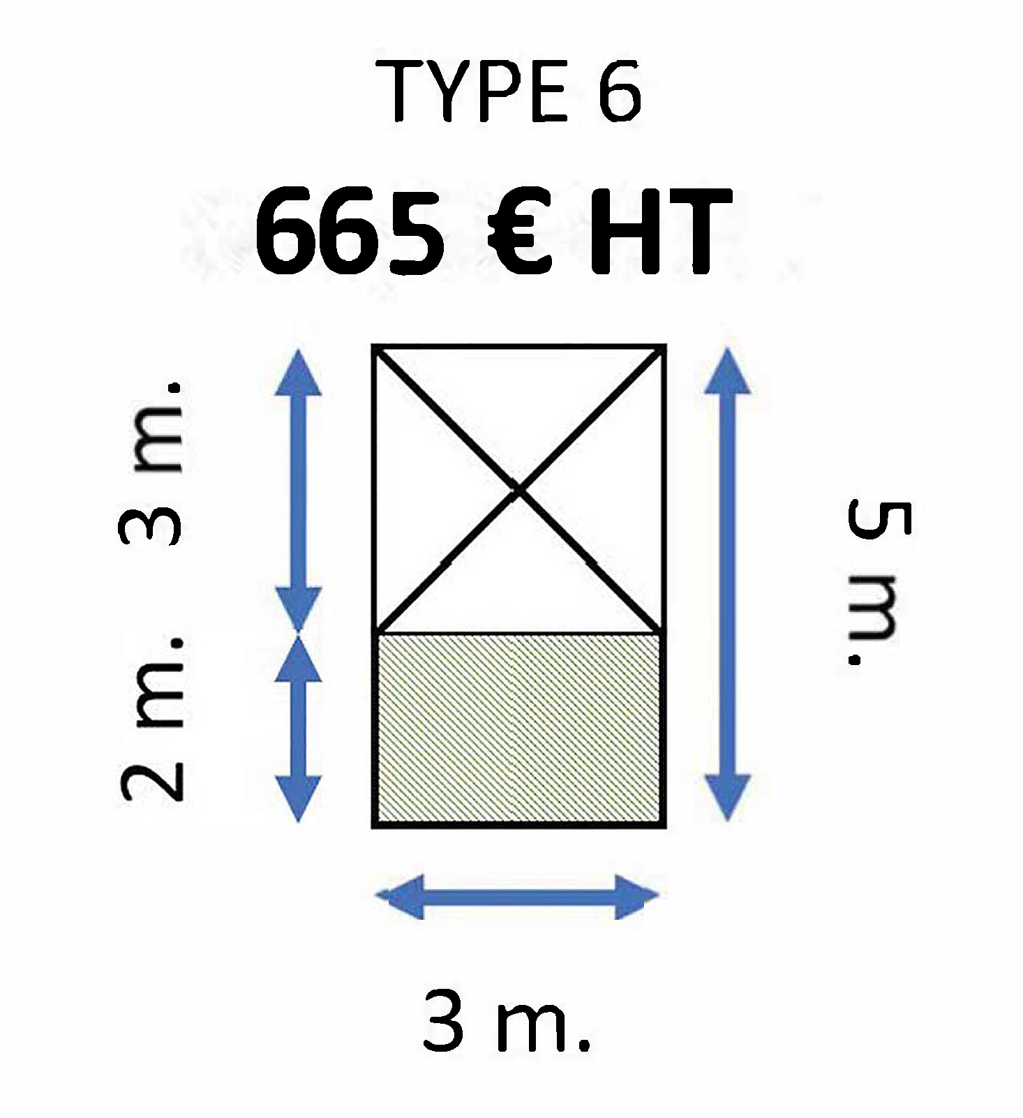Type 6 (1 pagode sur 15m²)