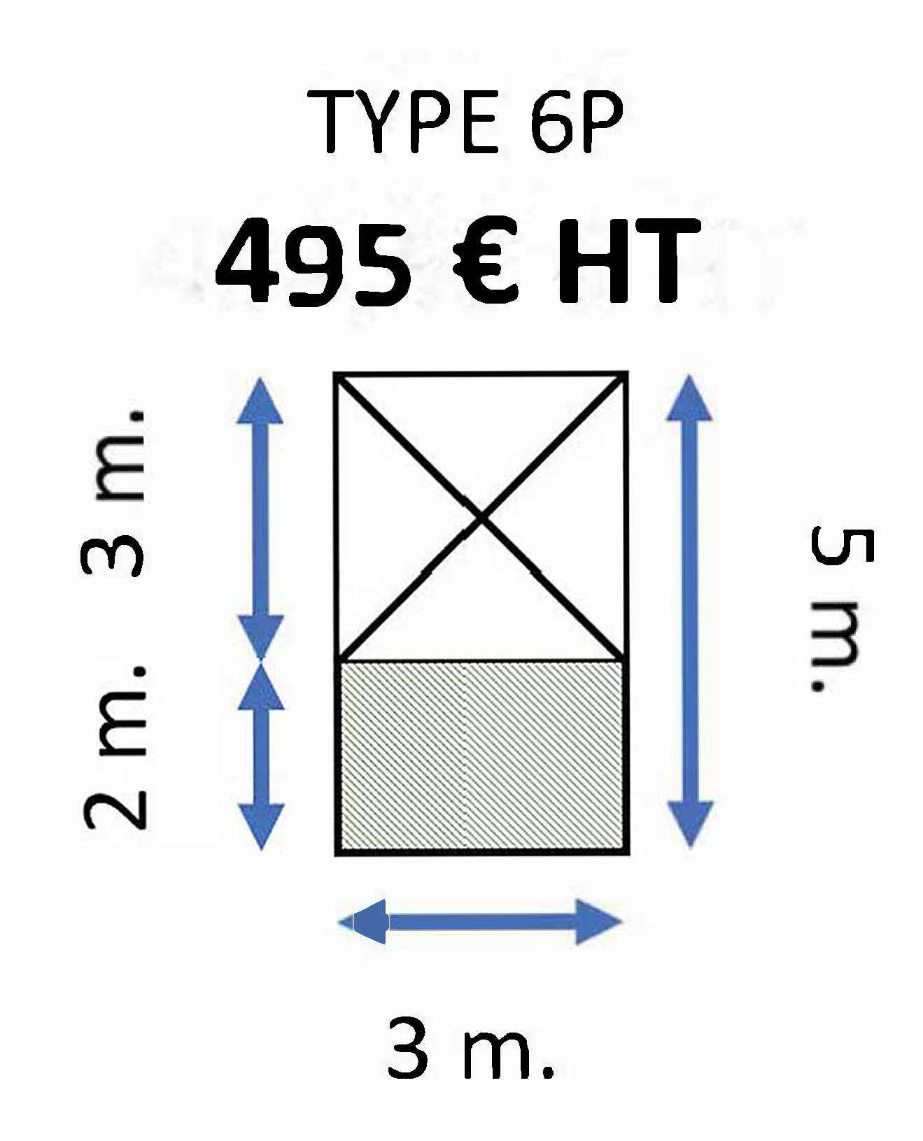 Type 6P (1 pagode sur 15m²) - Village Paramoteur