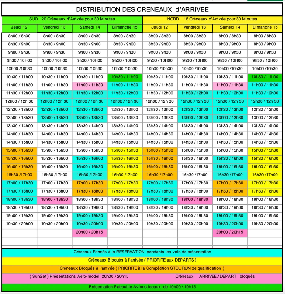 programme des vols mulm 2024